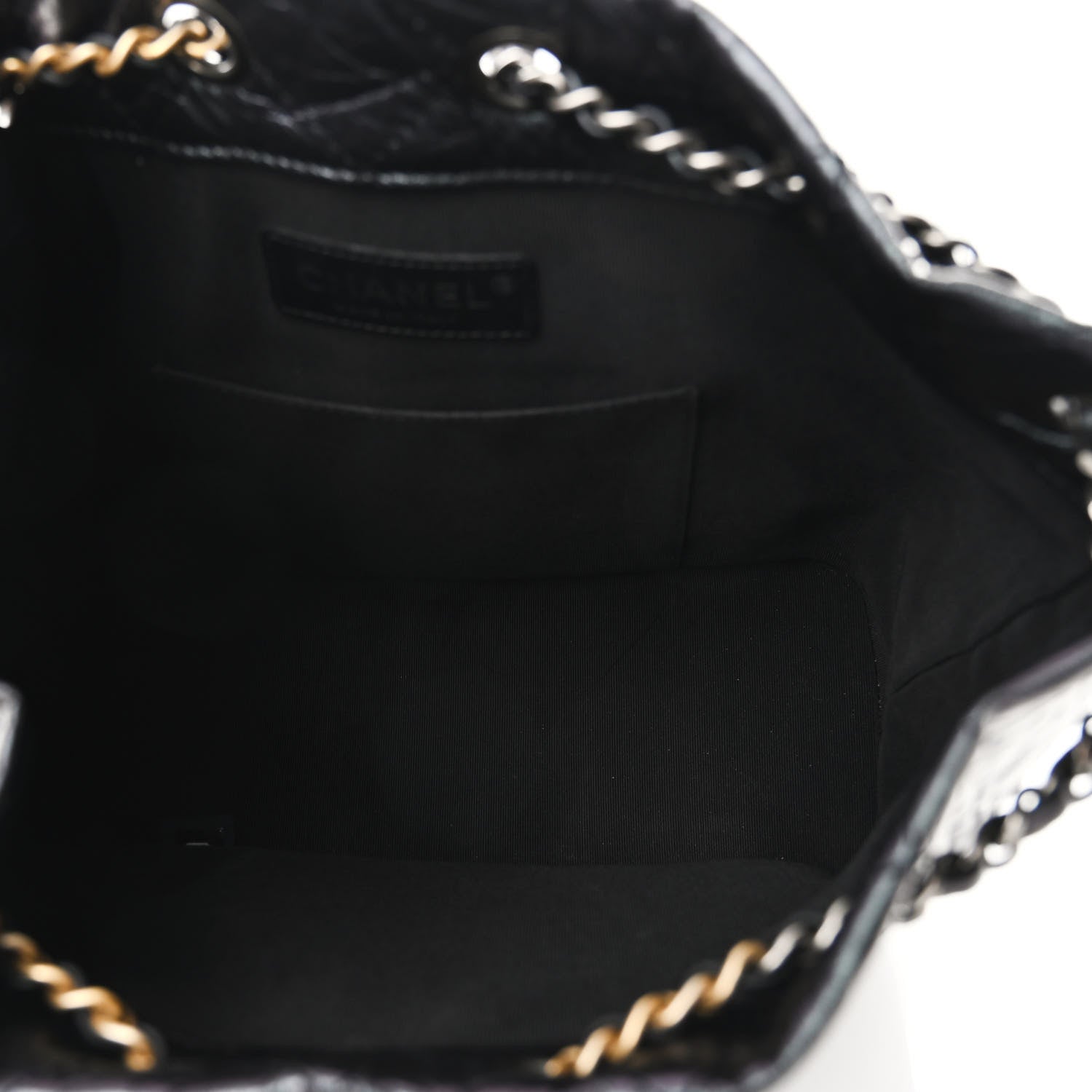 Chanel Iridescent Lambskin Calfskin Small Quilted Gabrielle Backpack Black 5 of 10