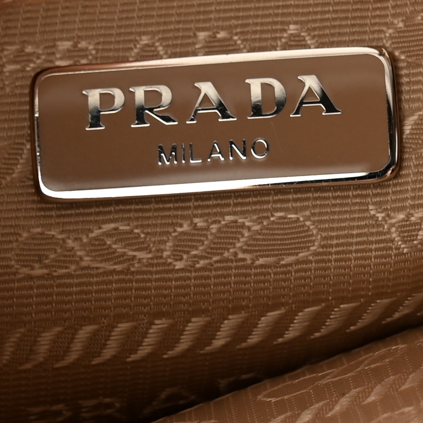 Re-Nylon Saffiano Mini Re-Edition 2000 Bag Deserto
