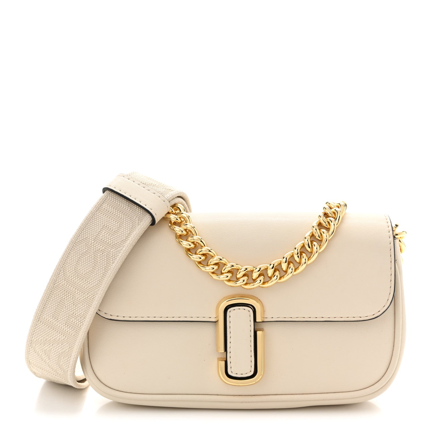 マリコ Marc Jacobs Calfskin Mini The J Marc Shoulder Bag Cloud White