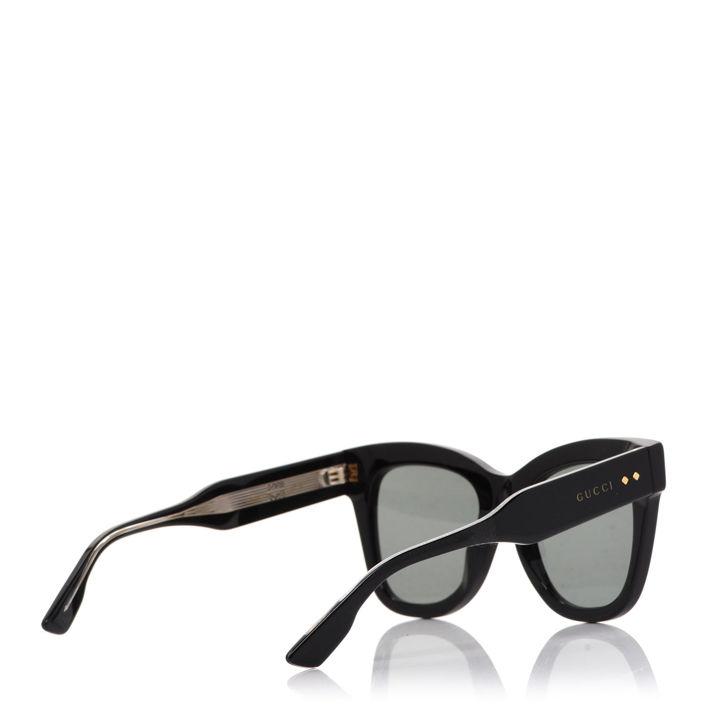 Acetate Square Frame Sunglasses GG1082S Black