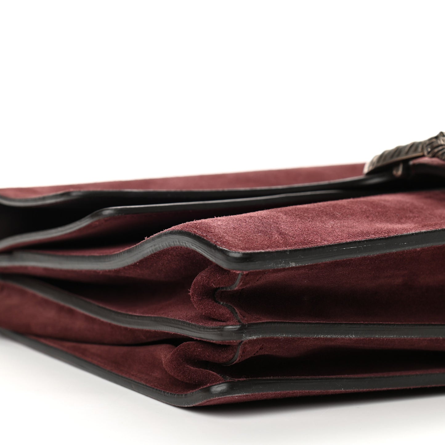 Suede Medium Dionysus Messenger Bag Bordeaux