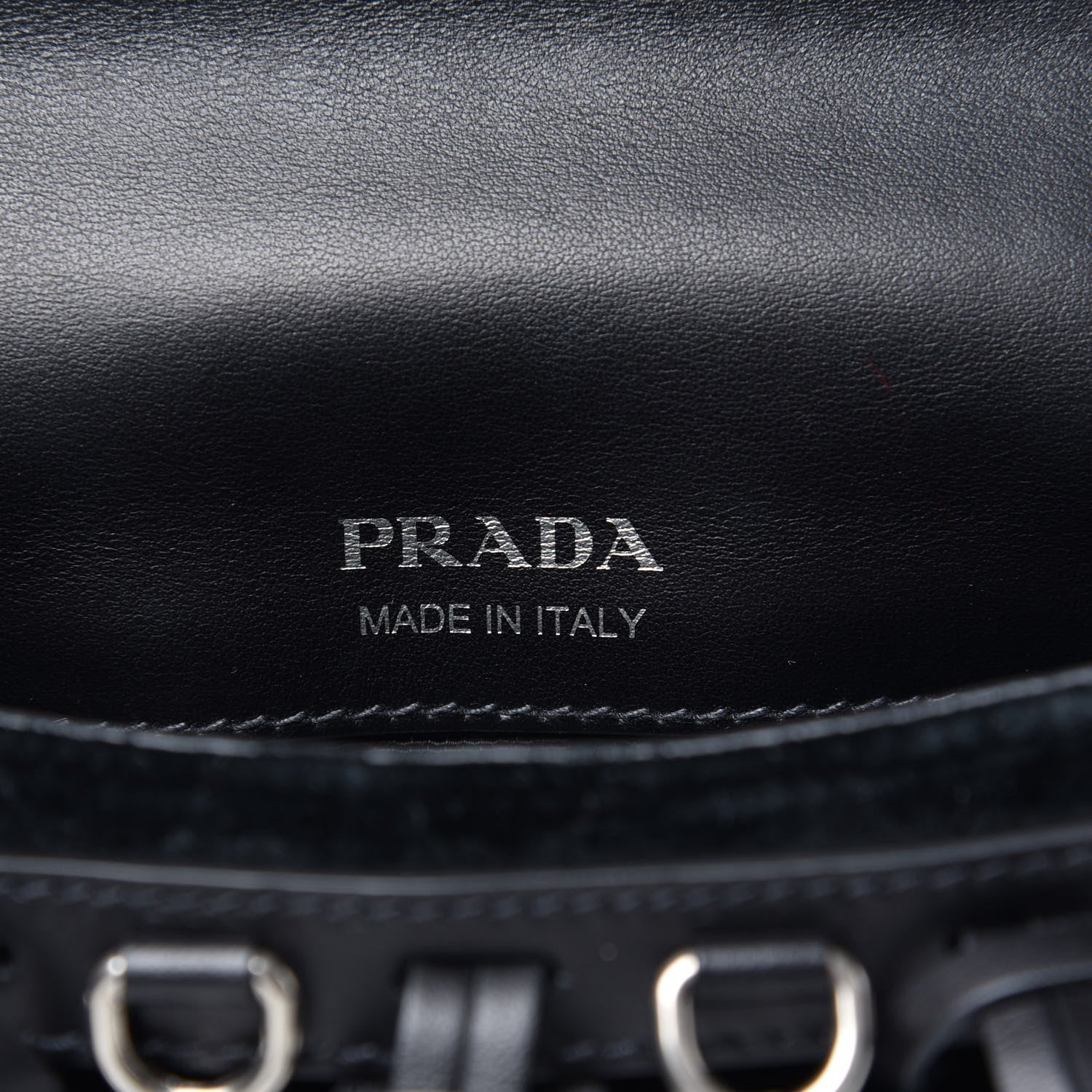 Prada Calf Hair Velluto Corsaire Antic Crossbody Bag Granato Black 6 of 8