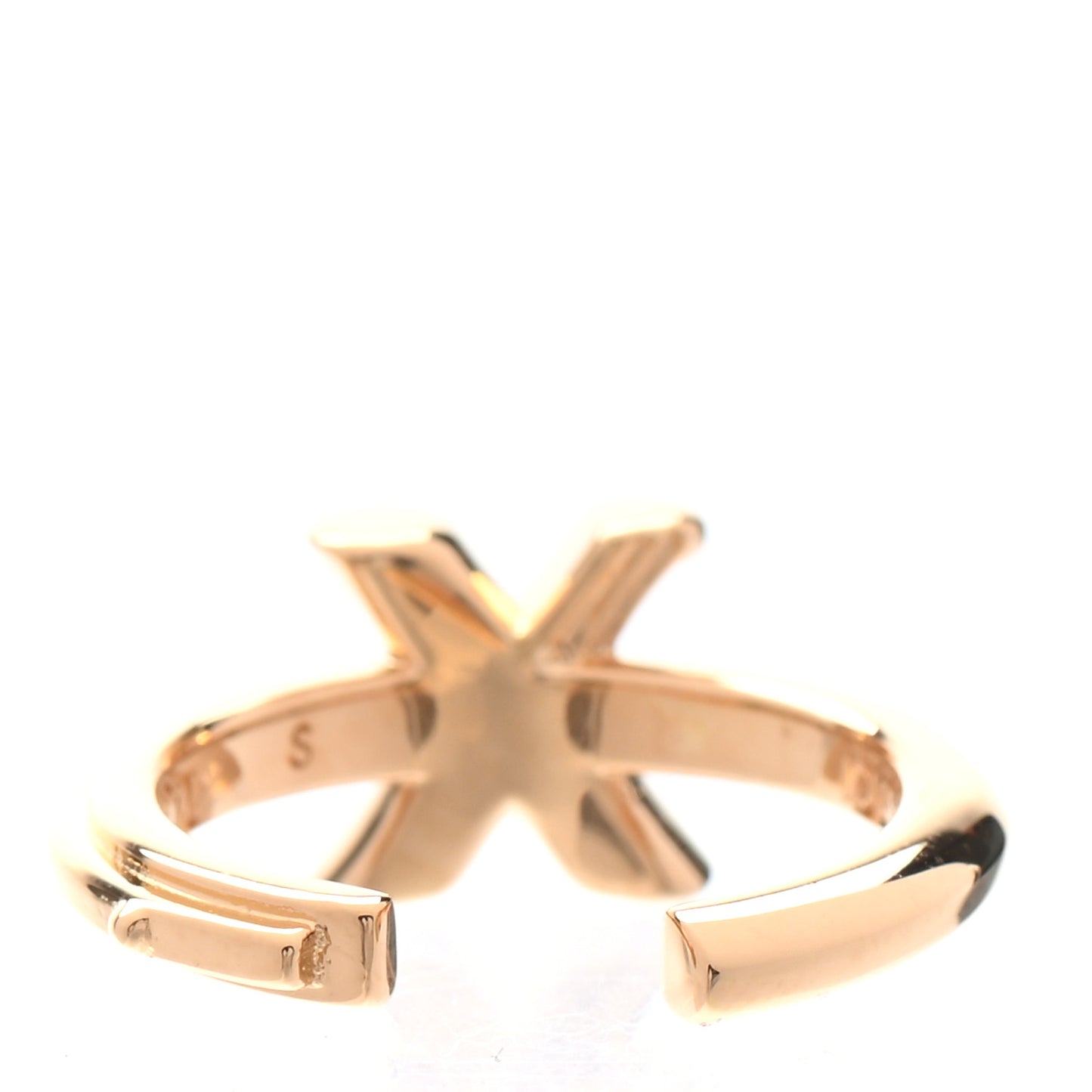 LV And Me Letter X Ring S Gold