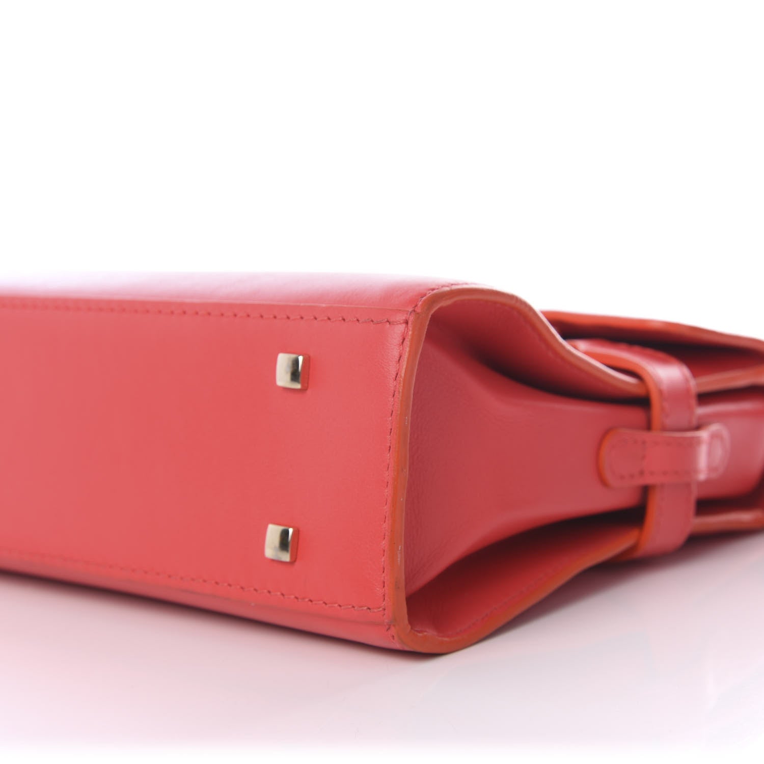 Delvaux Smooth Calfskin Mini Tempete Satchel Red 8 of 10