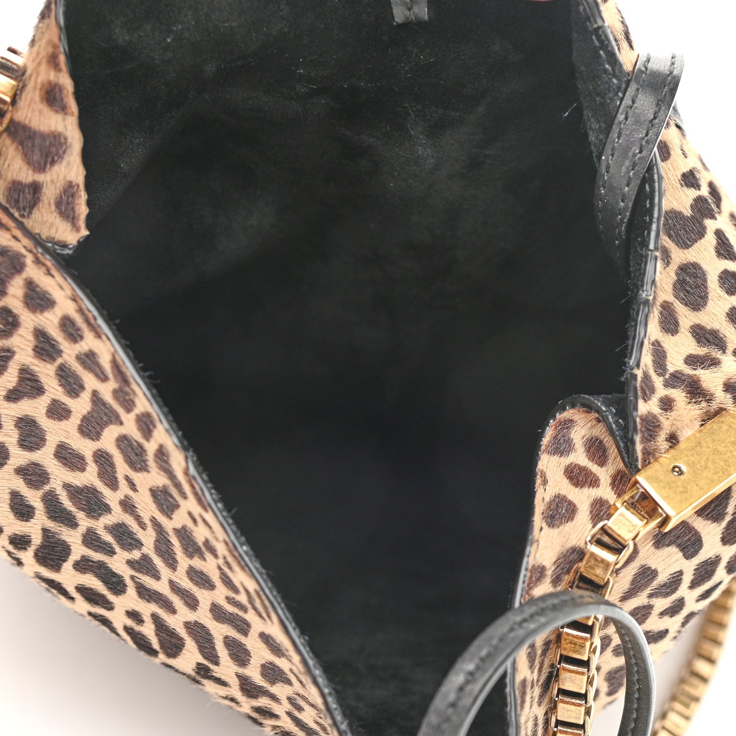 Pony Effect Calfskin Giraffe Print Small Suzanne Hobo Natural