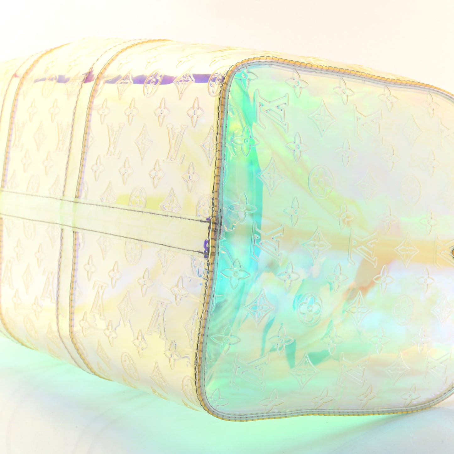 PVC Monogram Keepall Bandouliere 50 Iridescent Prism