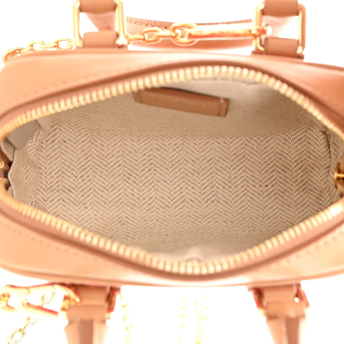 Jacquard Anagram Calfskin Amazona Nano Brown Red