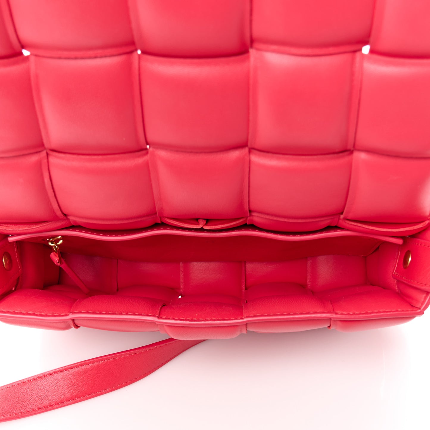 Nappa Maxi Intreccio Padded Cassette Crossbody Bag Firework