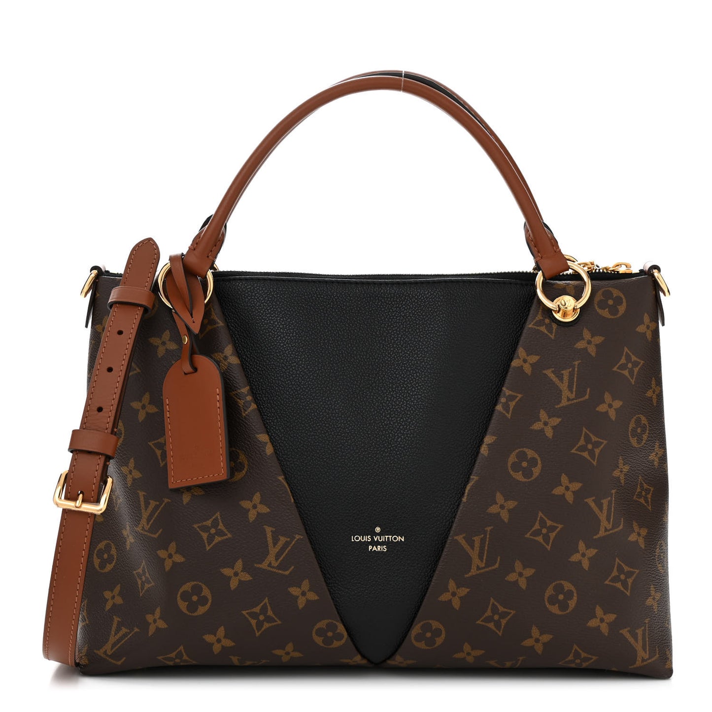 Monogram V Tote MM Black