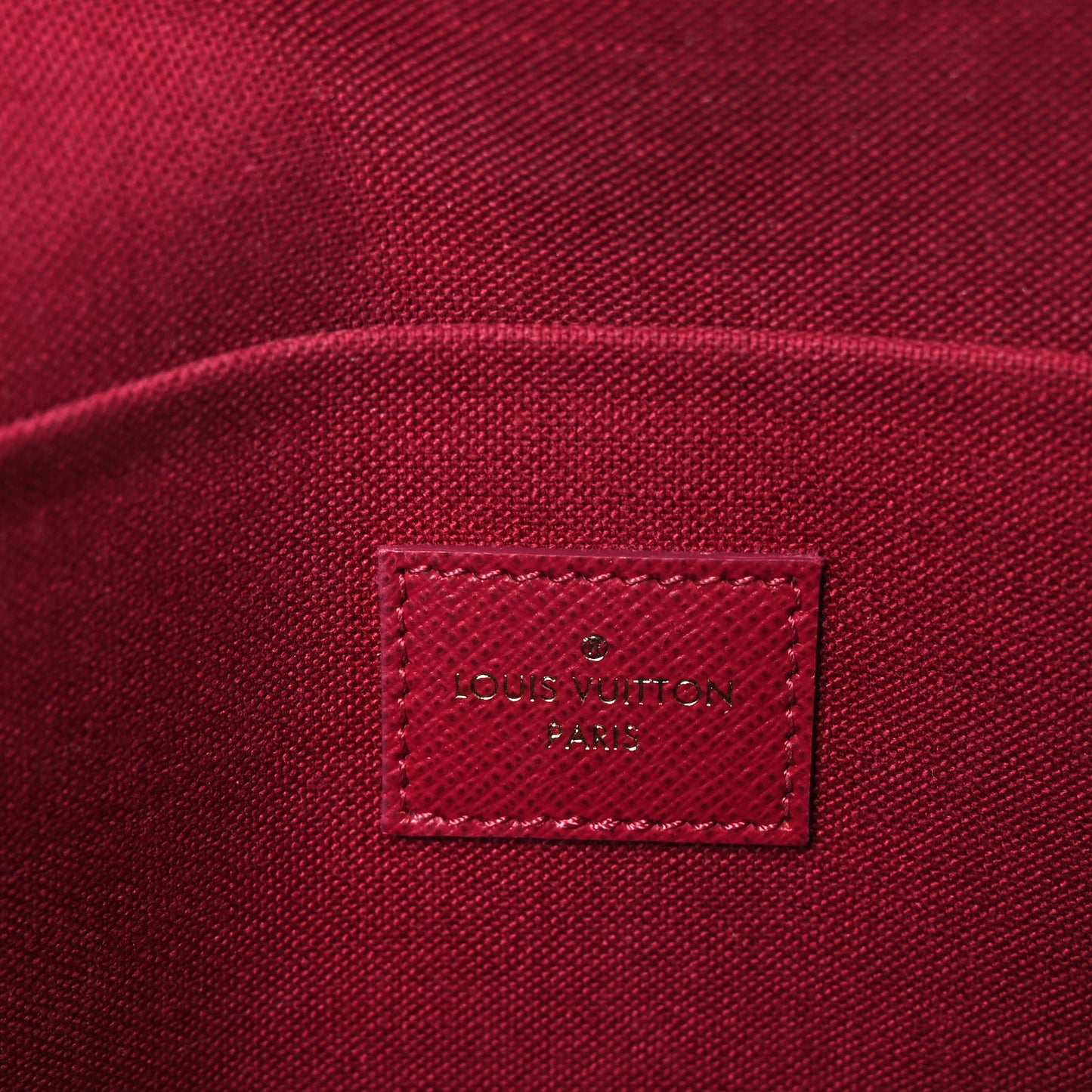 Monogram Pochette Felicie Chain Wallet Fuchsia