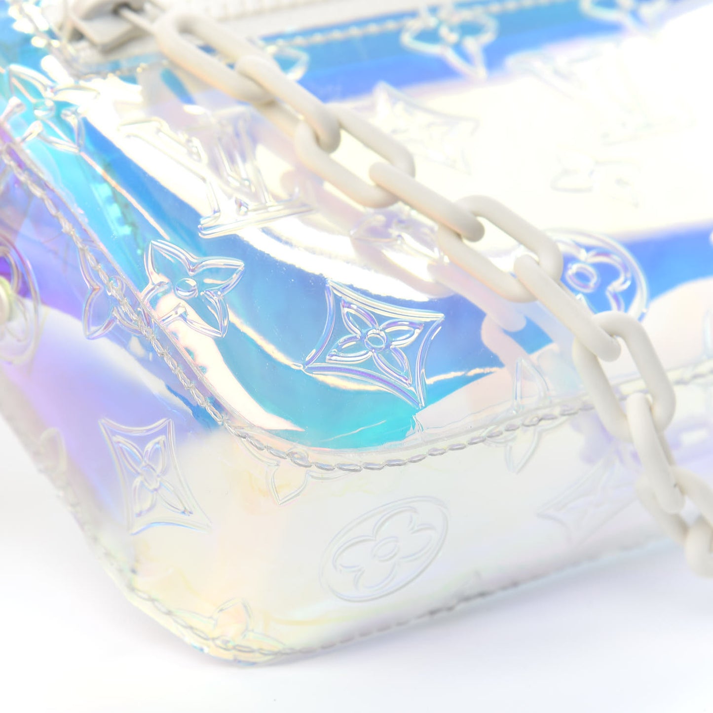 PVC Monogram Pochette Volga Iridescent Prism