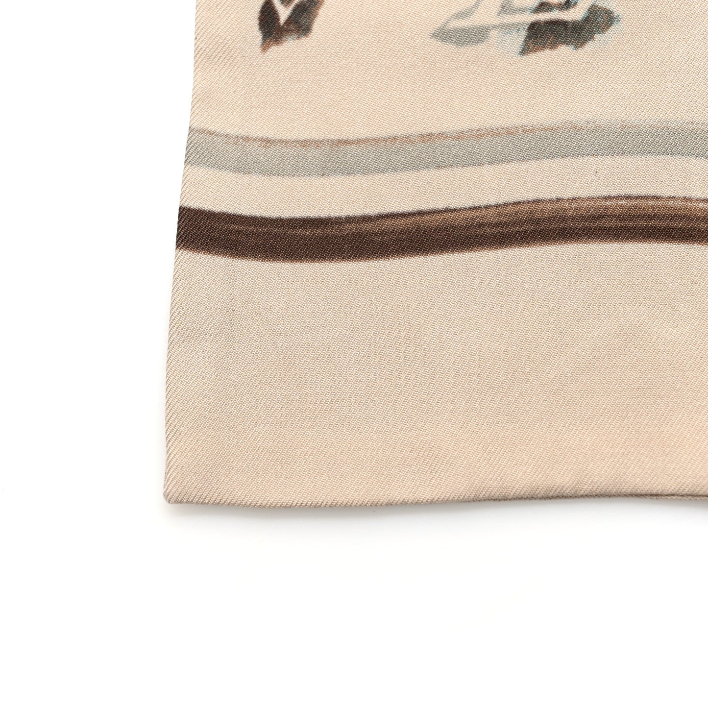 LOUIS VUITTON Silk Monogram Rainbow Giant Bandeau Beige