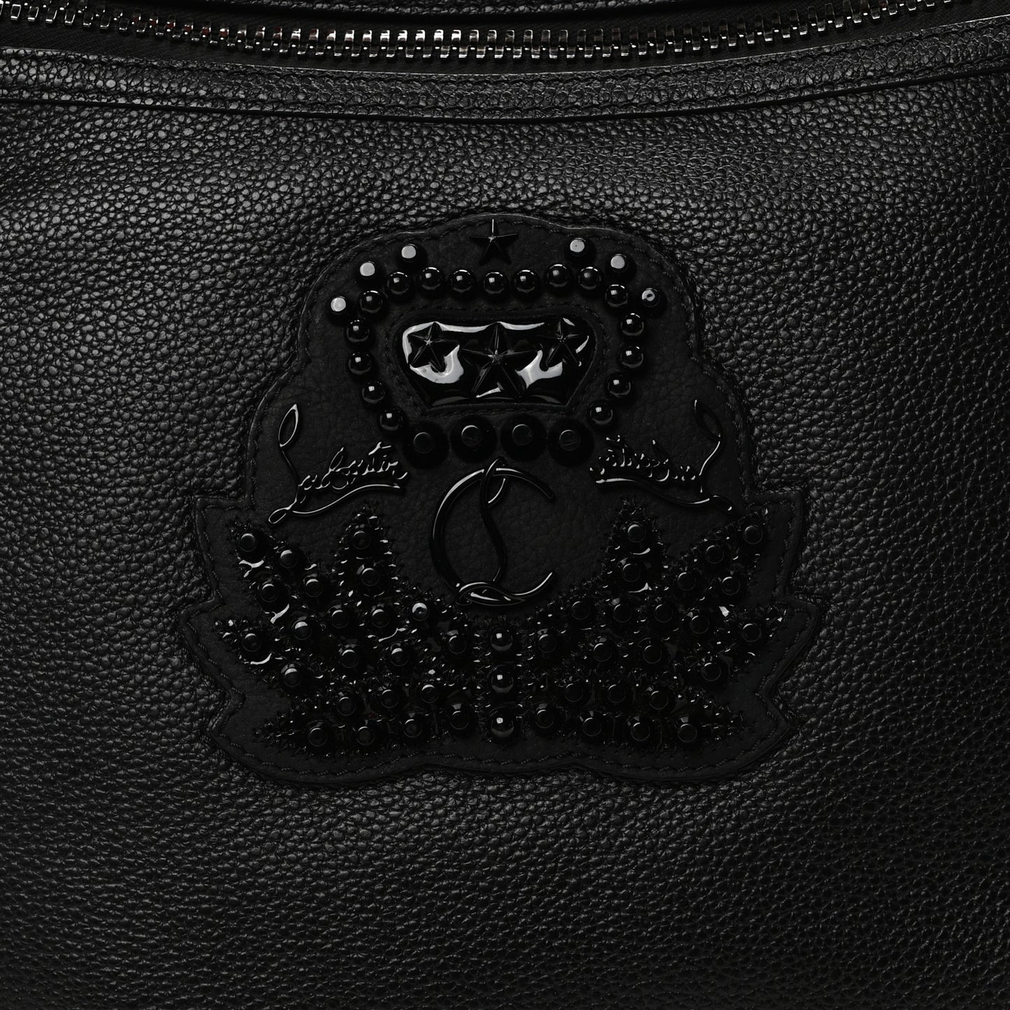 Empire Calfskin Studded Cabado Backpack Tote Black