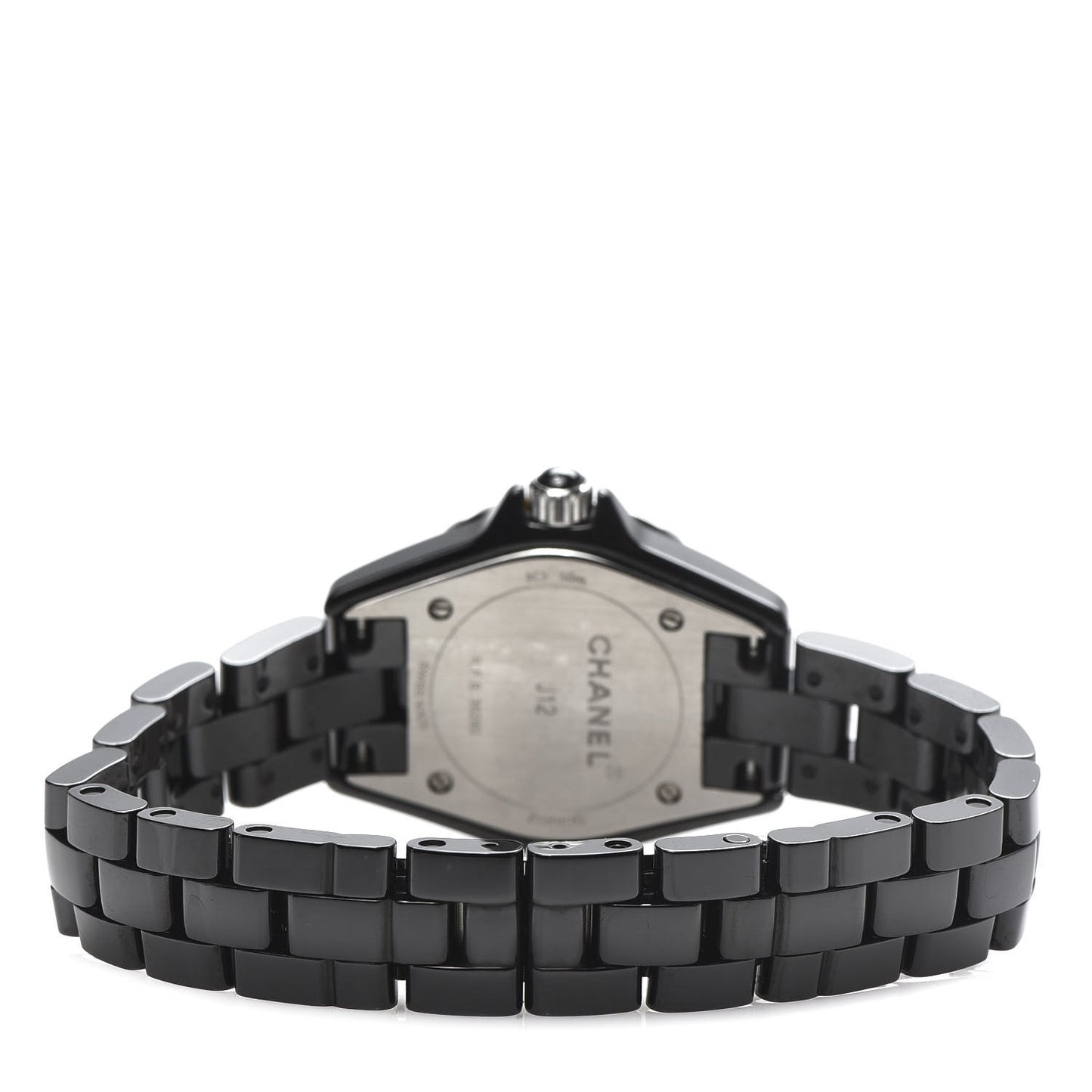 Stainless Steel Ceramic Diamond 29mm J12 Quartz Watch Black