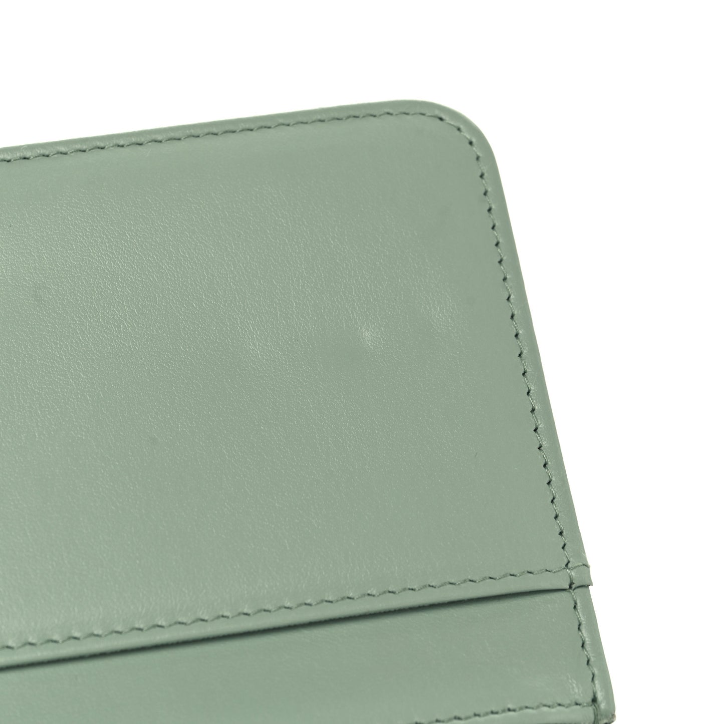 Caviar Quilted Boy Wallet On Chain WOC Light Green