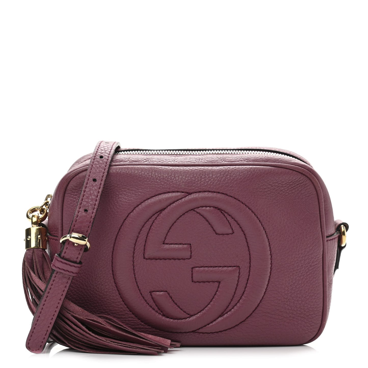Pebbled Calfskin Small Soho Disco Bag Peonia Flower