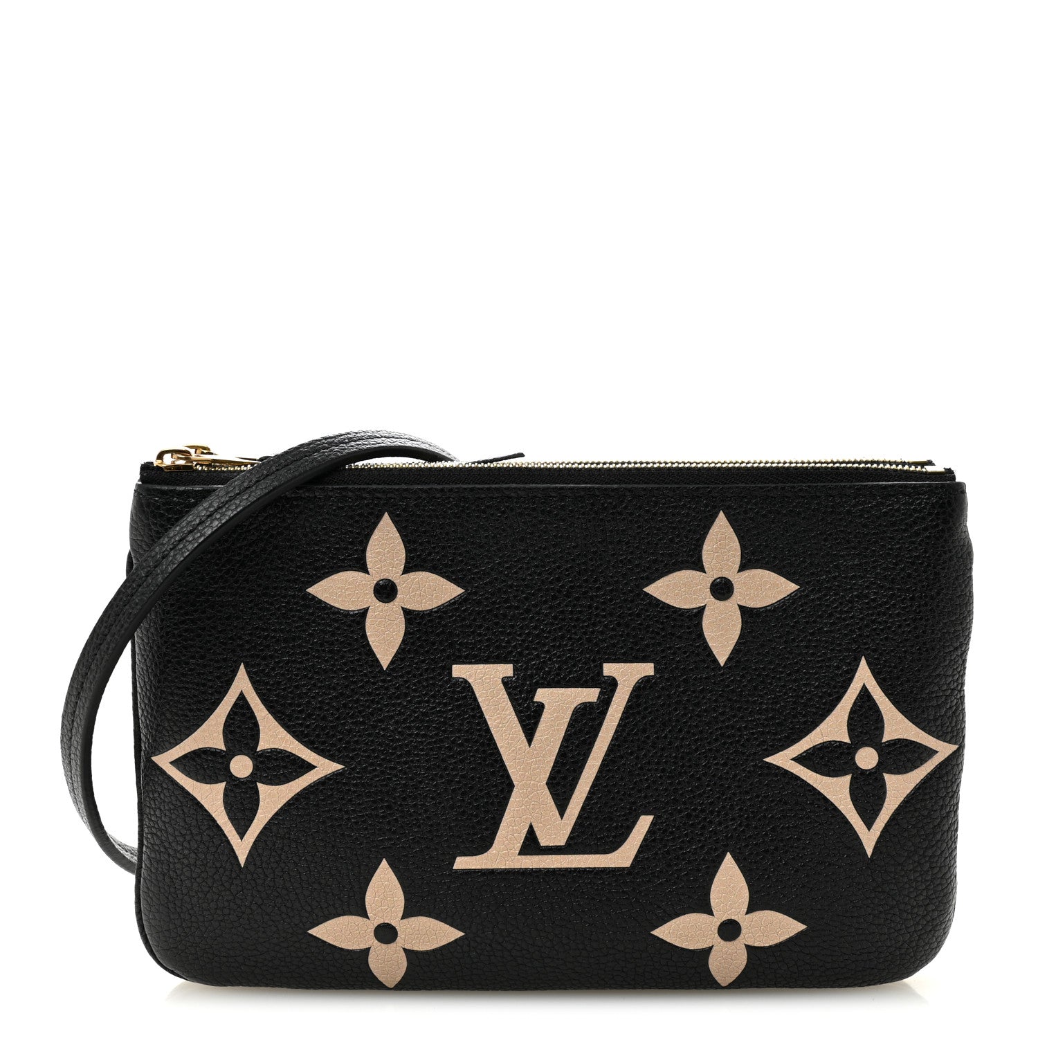 Louis Vuitton Empreinte Monogram Giant Double Zip Pochette Black