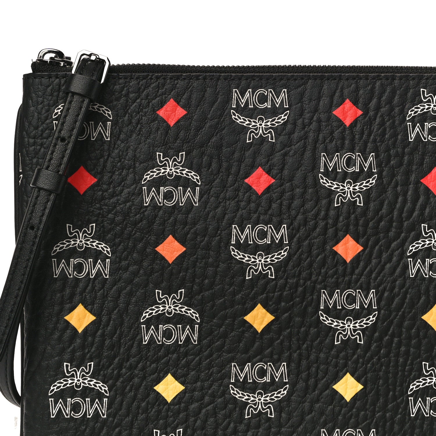 MCM Skyoptic Visetos Crossbody Pouch Spectrum Diamond Black 10 of 10