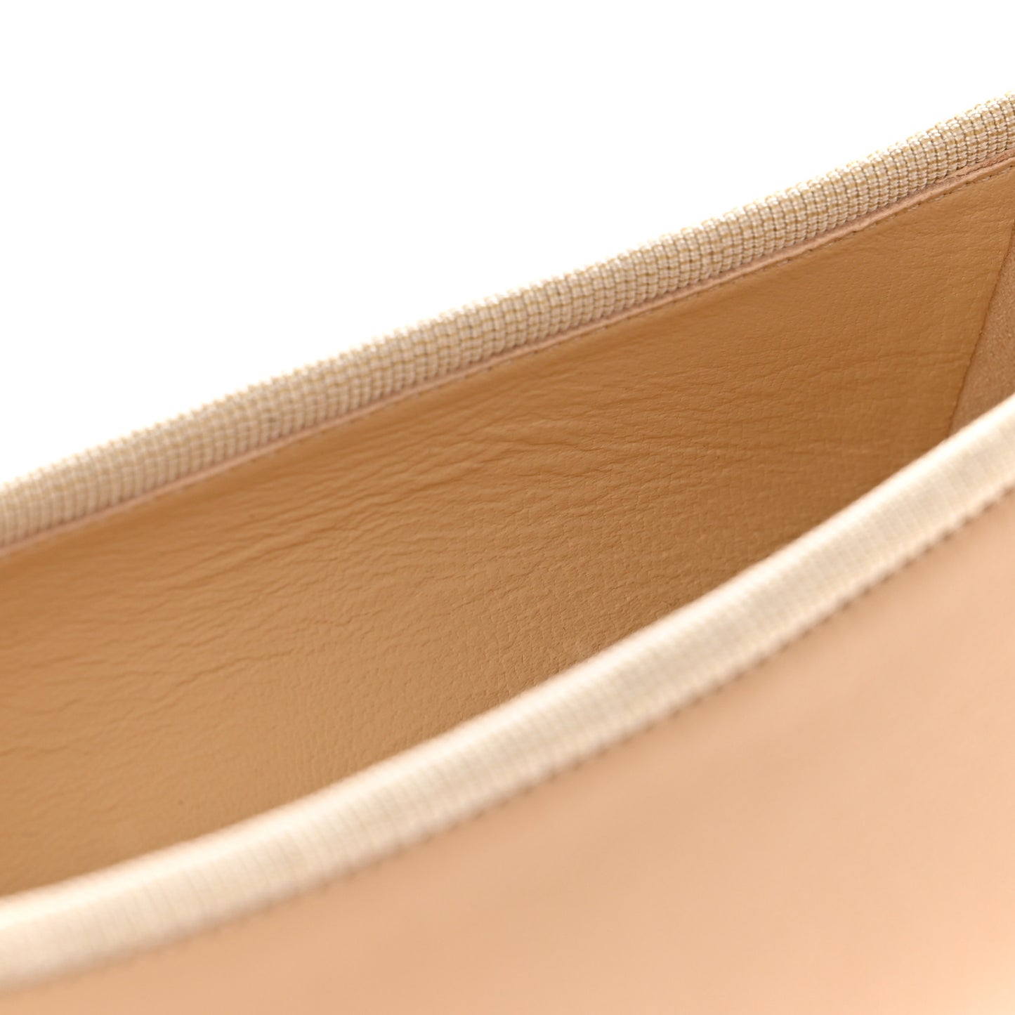Lambskin Cap Toe CC Ballerina Flats 37 Beige Black