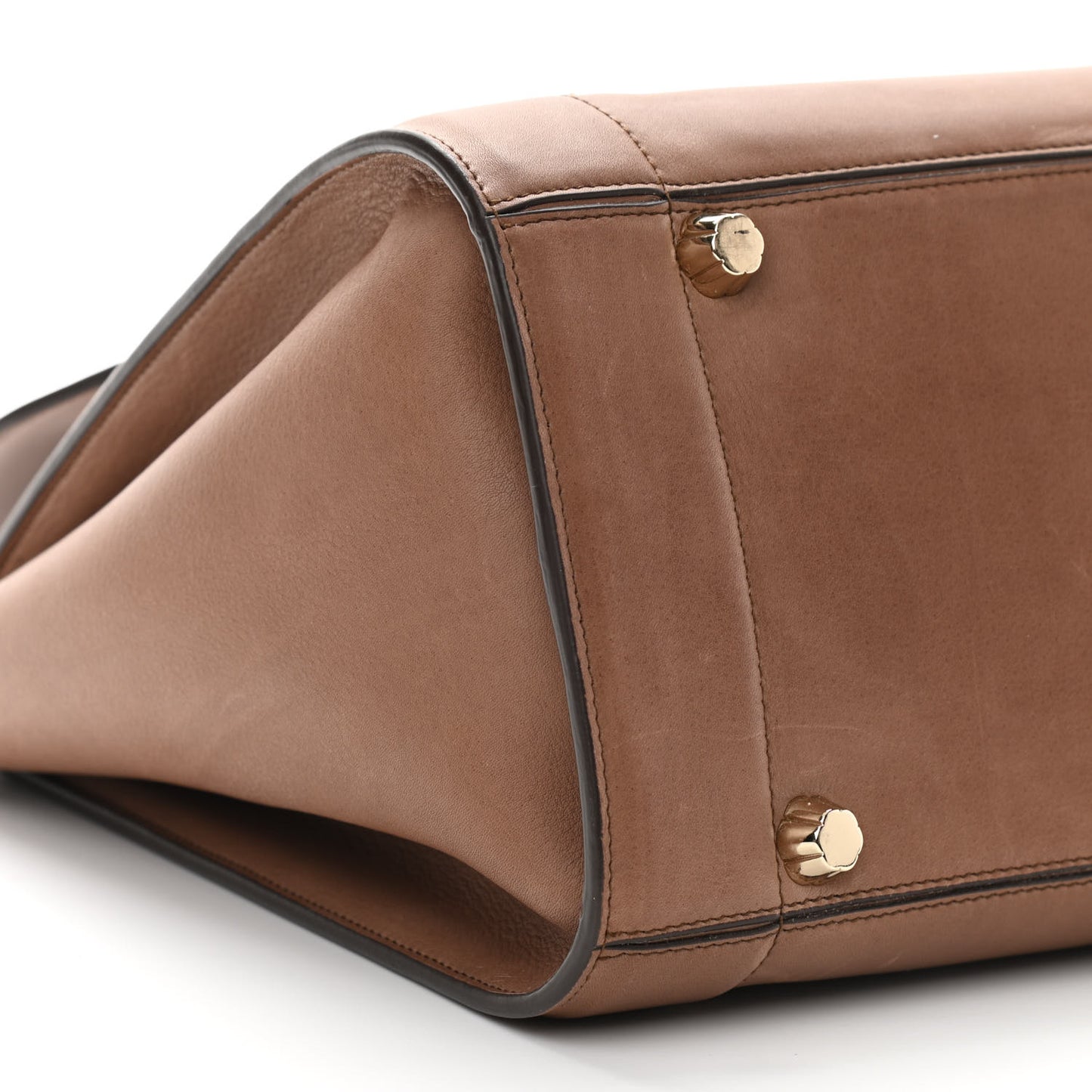 Calfskin Sofia Rainbow Top Handle Bag Moka