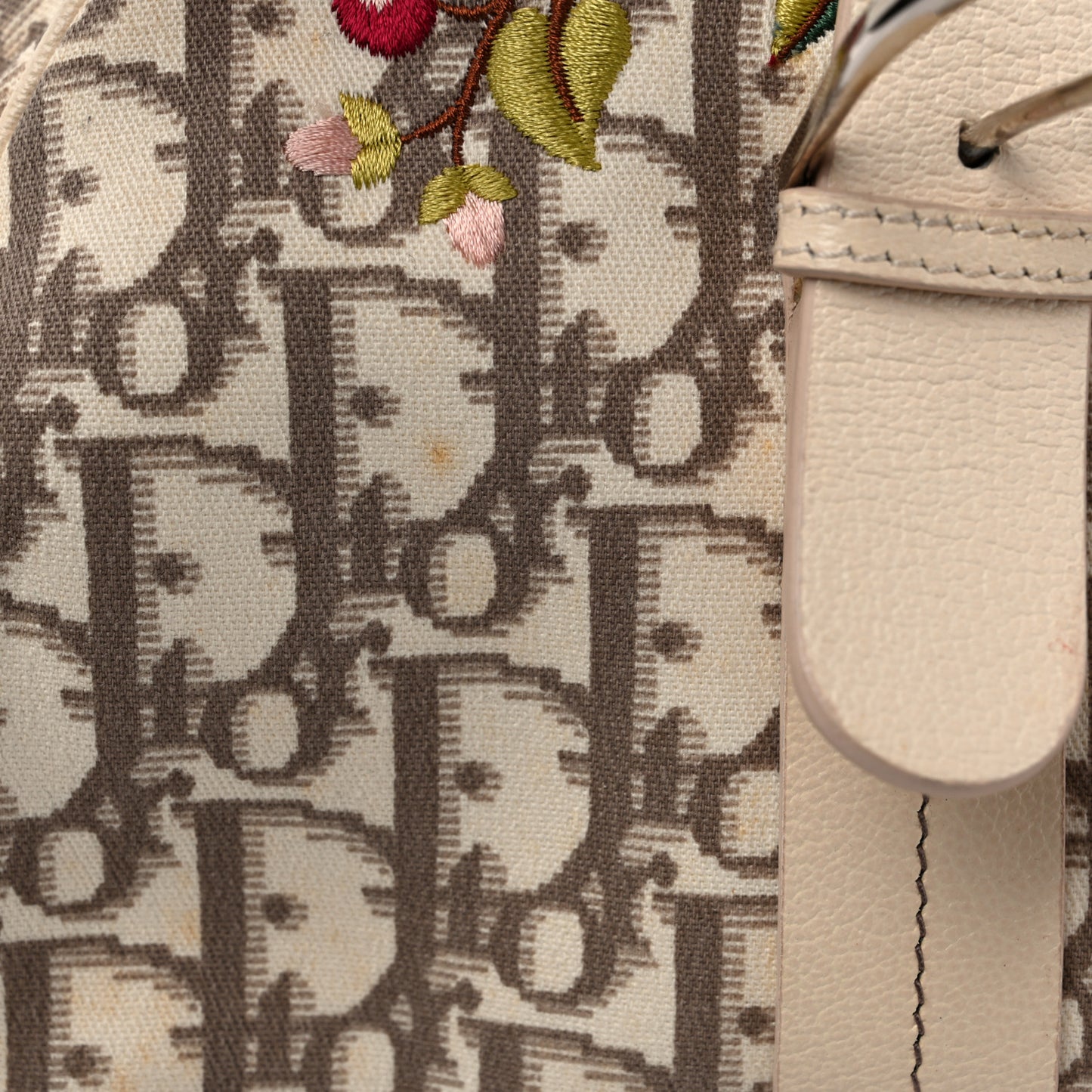 Monogram Vintage Flowers Bowler Beige