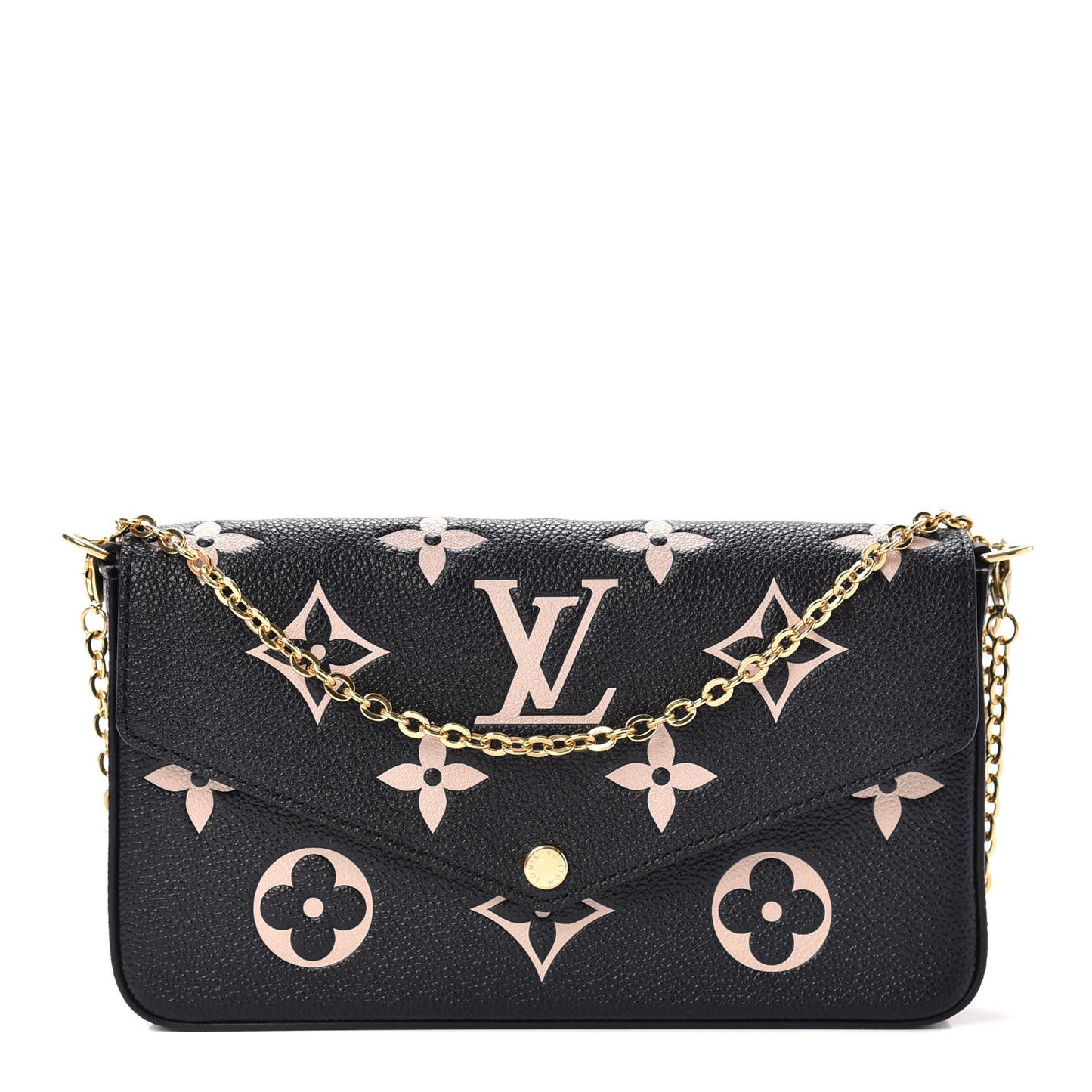 Empreinte Monogram Giant Felicie Pochette Black Beige
