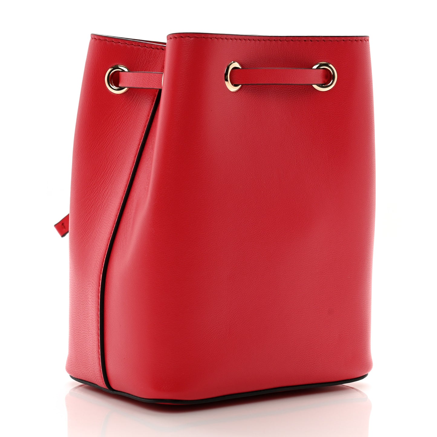 Nappa Mini Vlogo Bucket Bag Rouge Pur