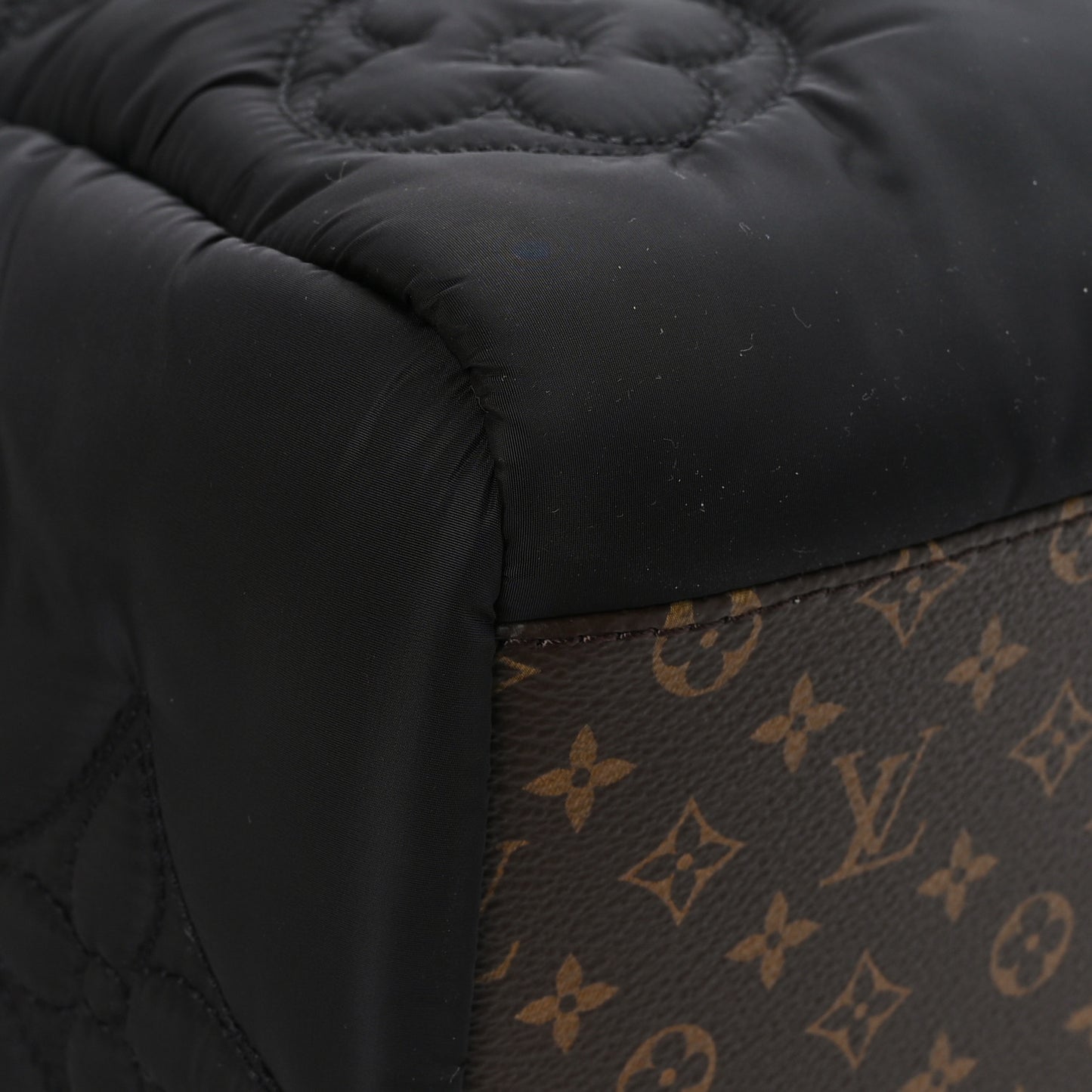 Econyl Monogram Pillow Giant Onthego MM Black