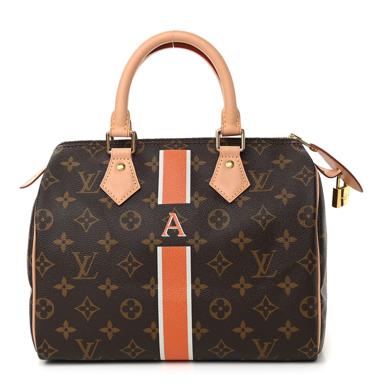 Louis Vuitton Monogram My LV Heritage Speedy 25 Orange White