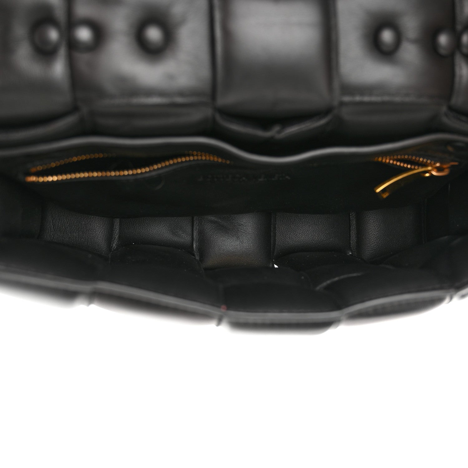 Bottega Veneta Lambskin Maxi Intreccio Padded Chain Cassette Crossbody Bag Black 5 of 10