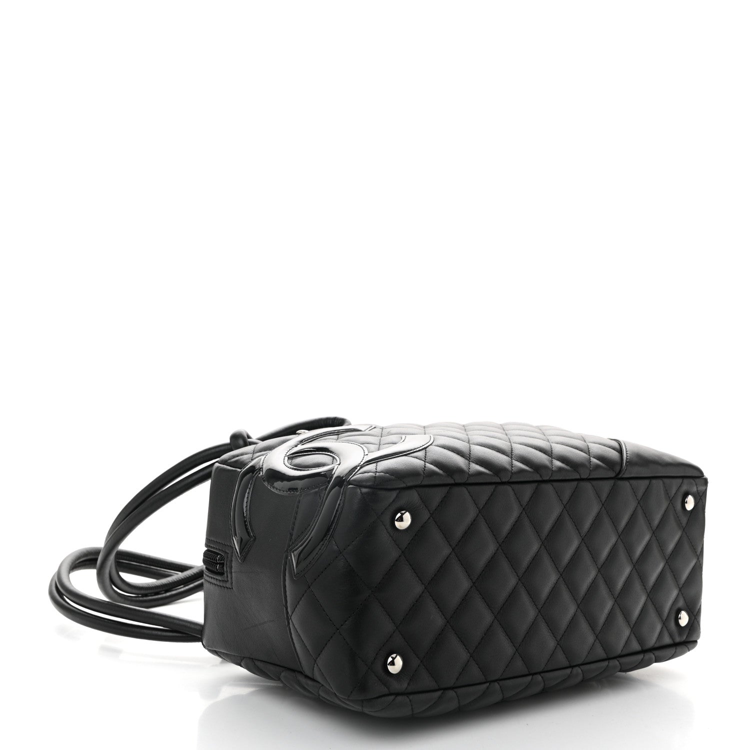 Chanel Calfskin Quilted Large Cambon Bowler Black 4 of 10