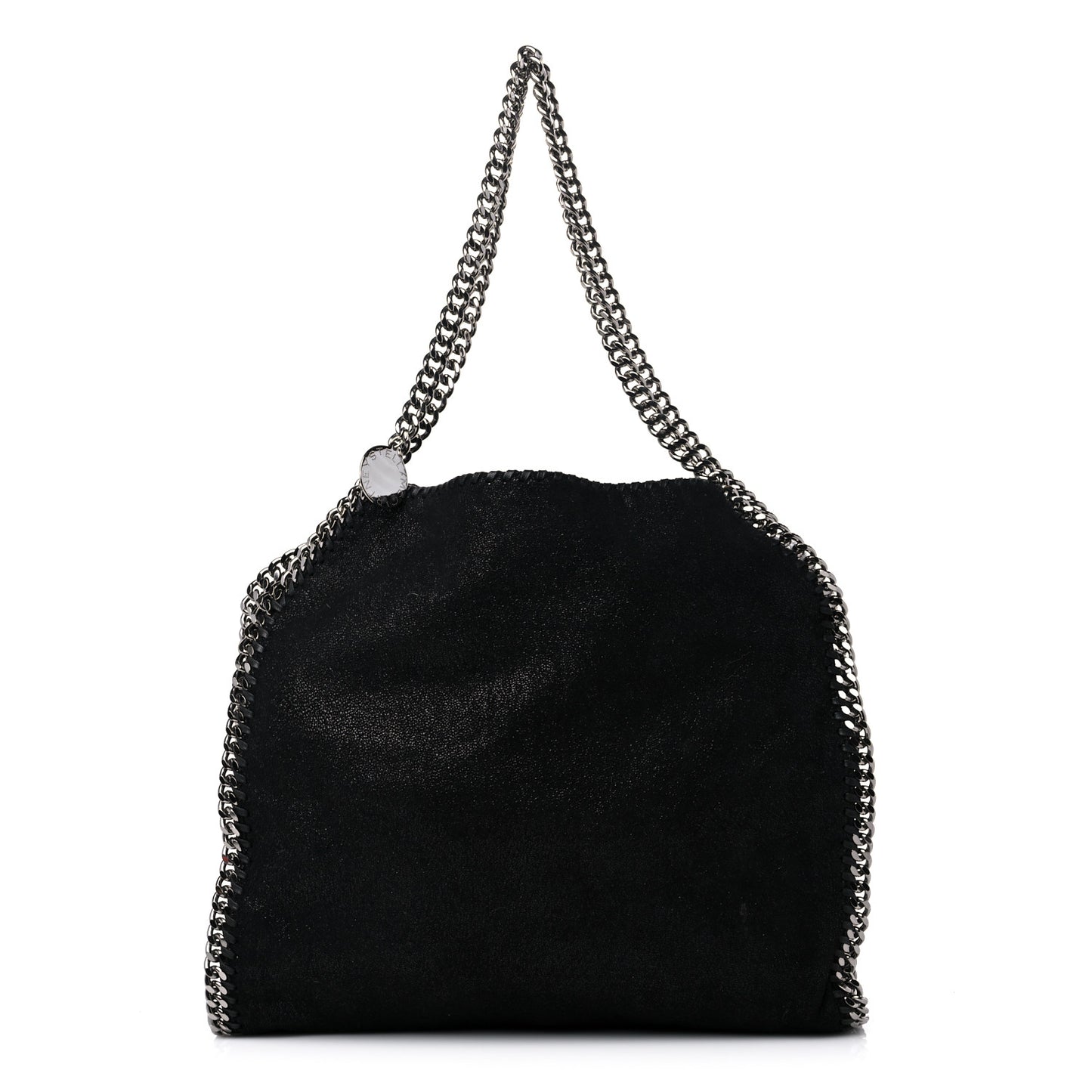 Shaggy Deer Small Falabella Fold Over Tote Black