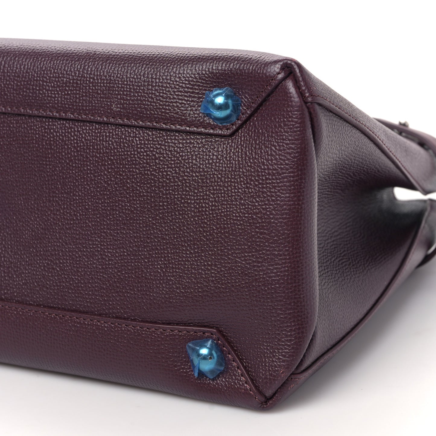 Derby Calfskin House Check Medium Banner Tote Burgundy
