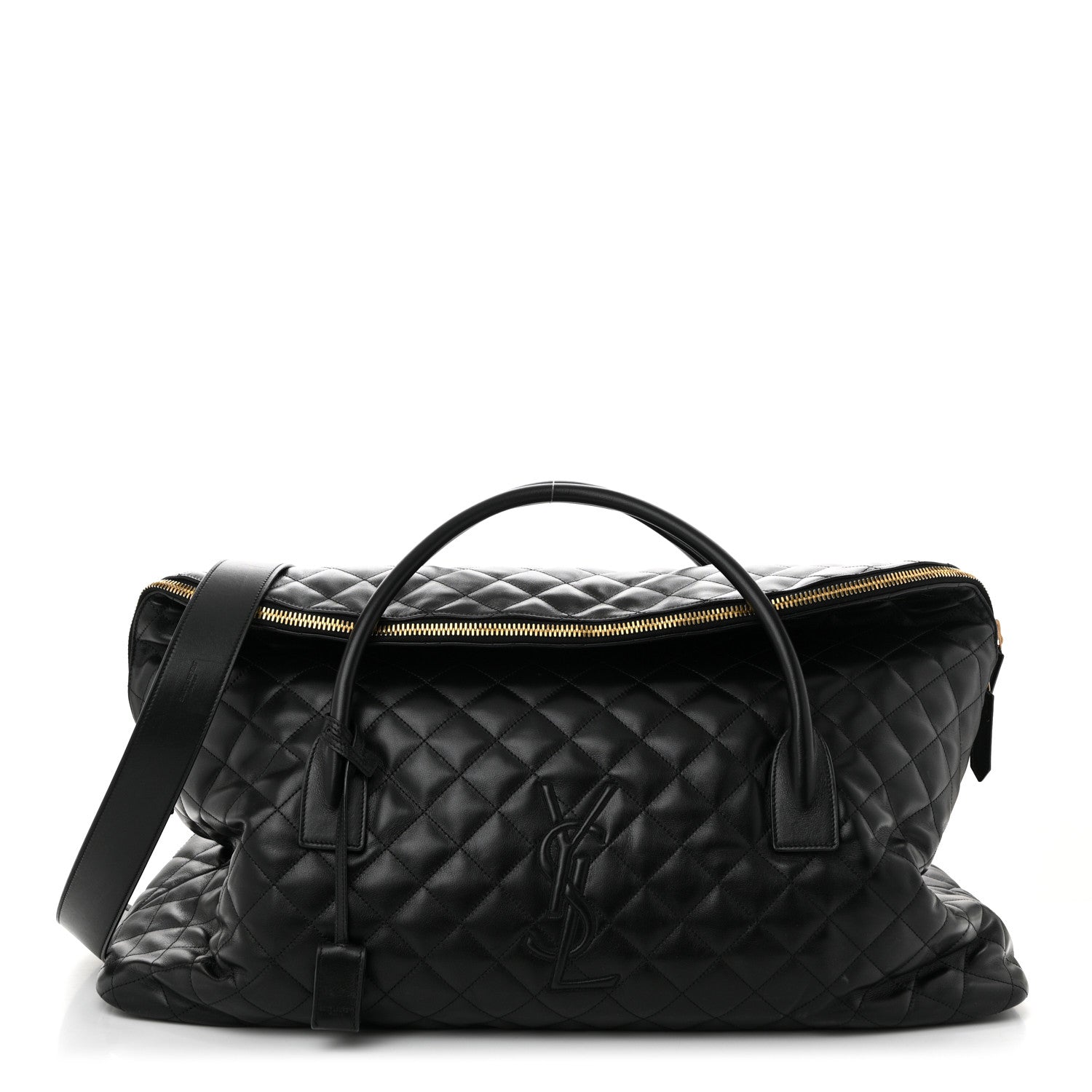 Saint Laurent Calfskin Quilted ES Giant Travel Bag Black 1 of 10