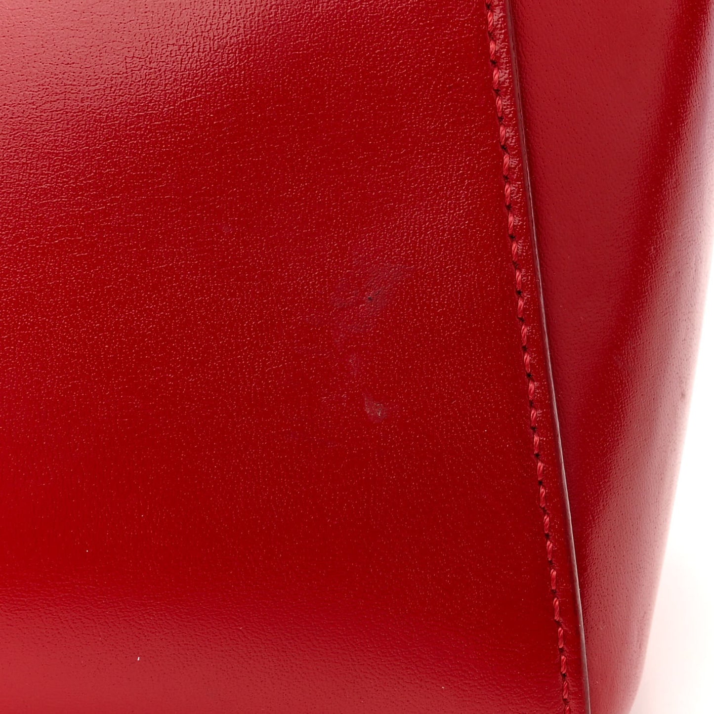 Shiny Lord Calfskin Mini Antigona Dark Red