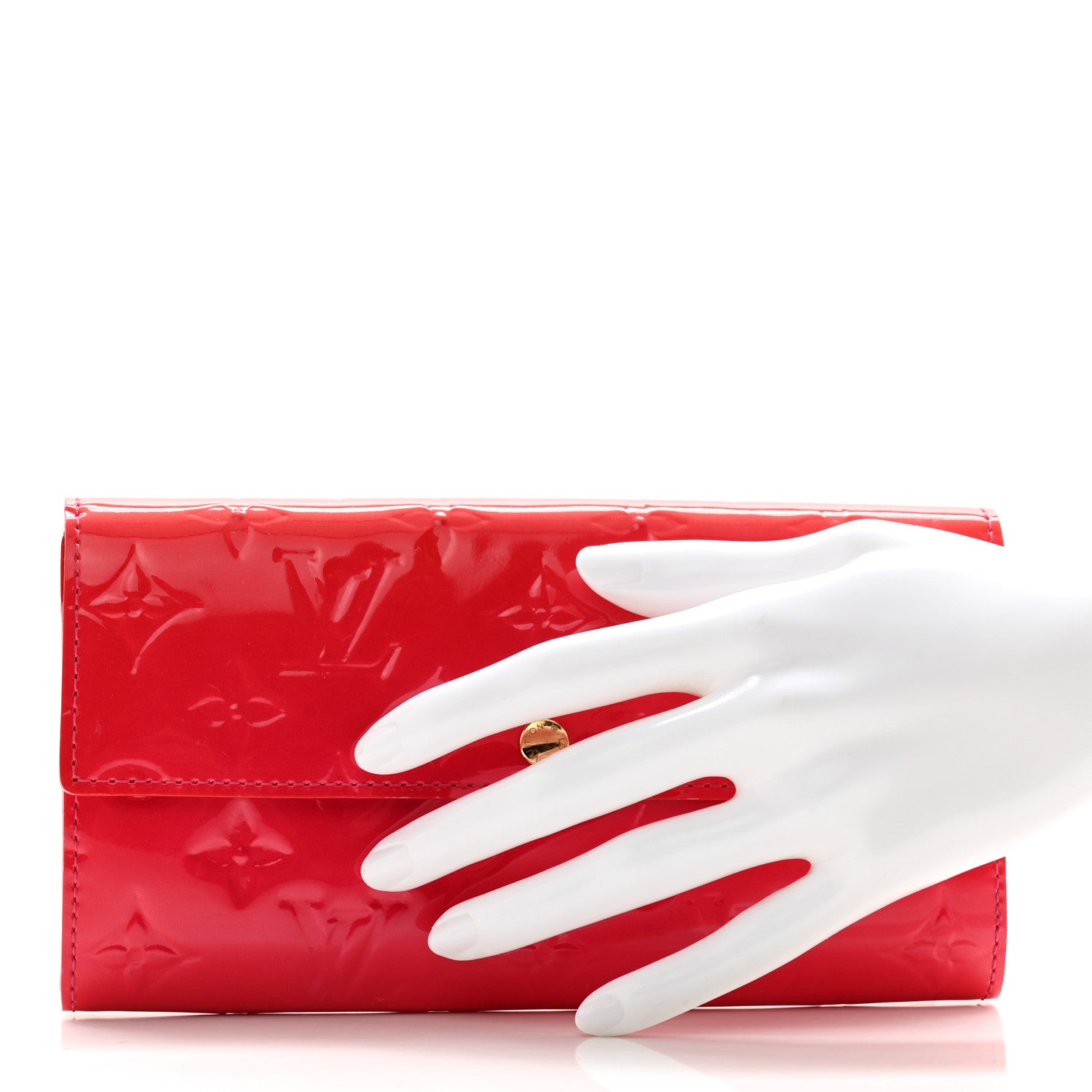 Louis Vuitton Vernis Sarah Wallet Framboise 2 of 10