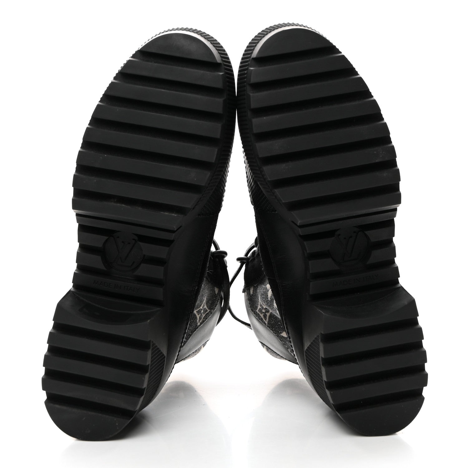 Louis Vuitton Calfskin Monogram Denim Laureate Platform Desert Boots 37 Grey 5 of 8