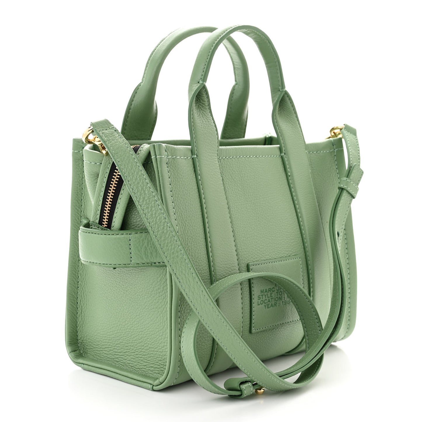 Grained Calfskin Small The Tote Bag Aspen Green
