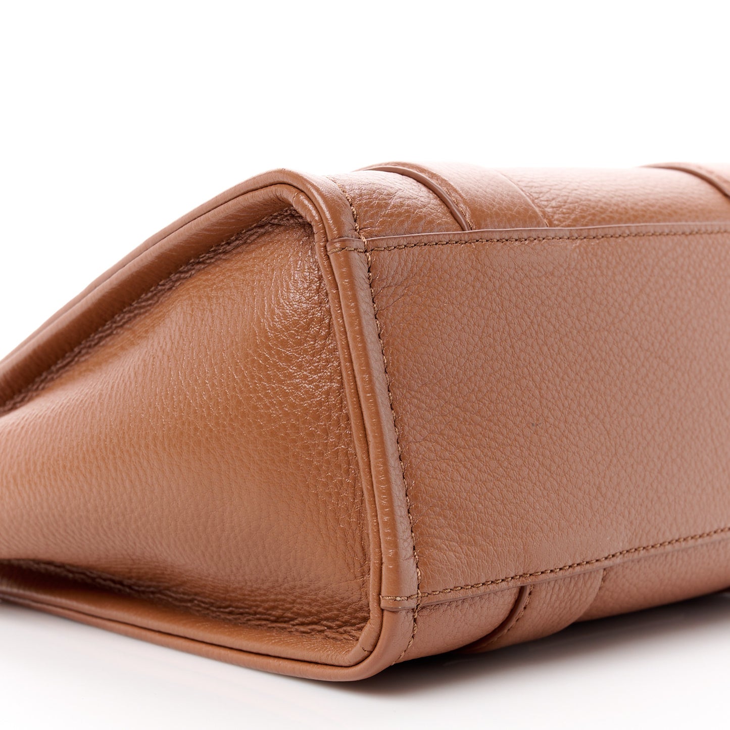 Grained Calfskin Mini The Tote Bag Argan Oil