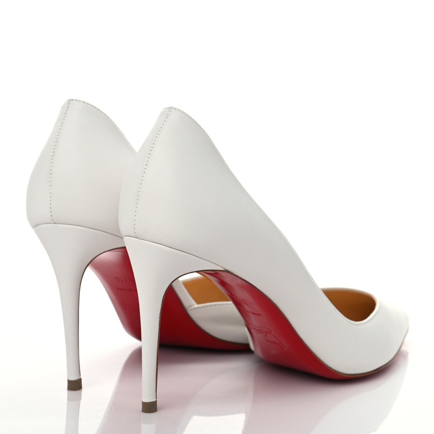 Christian Louboutin Shiny Nappa Iriza 85 Pumps 37.5 Bianco 4 of 13