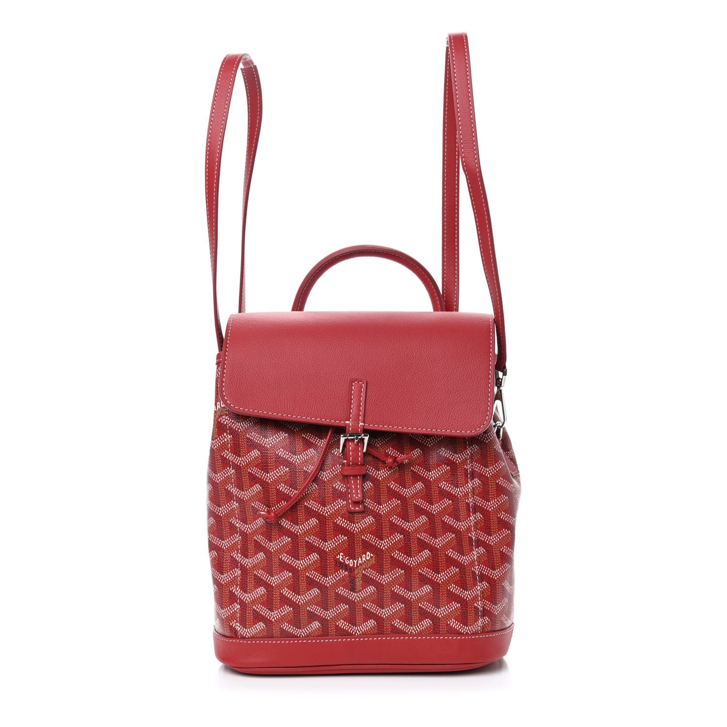 Goyardine Calfskin Mini Alpin Backpack Red