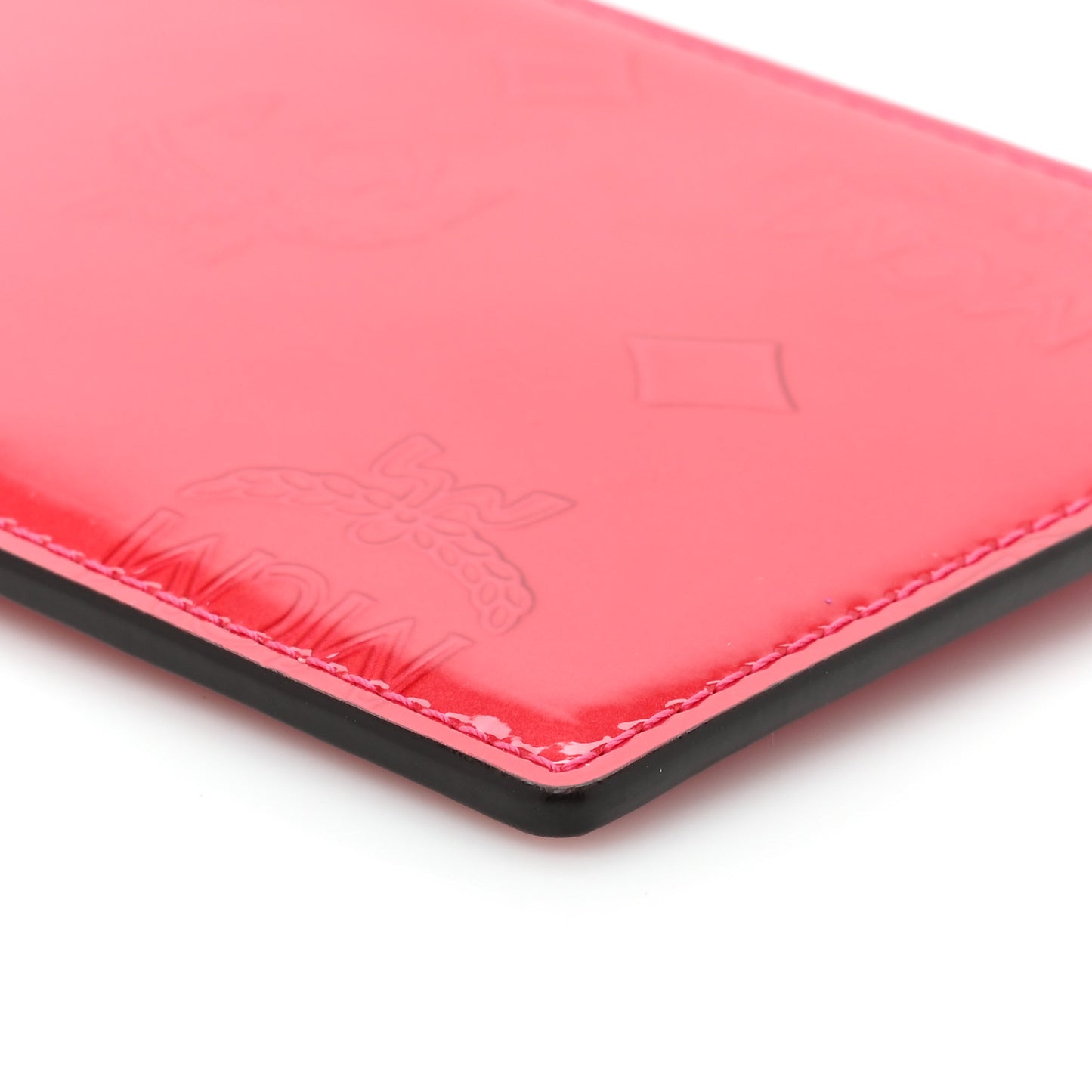 Patent Monogram Key Pouch Red