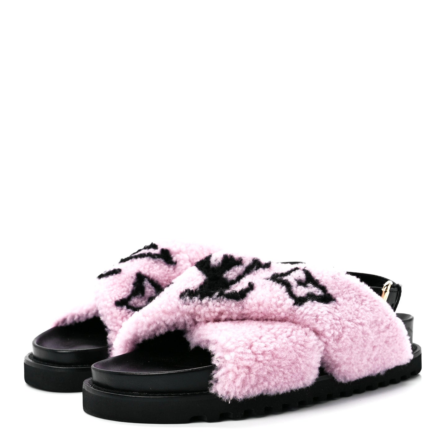 Shearling Paseo Sandals 39 Pink