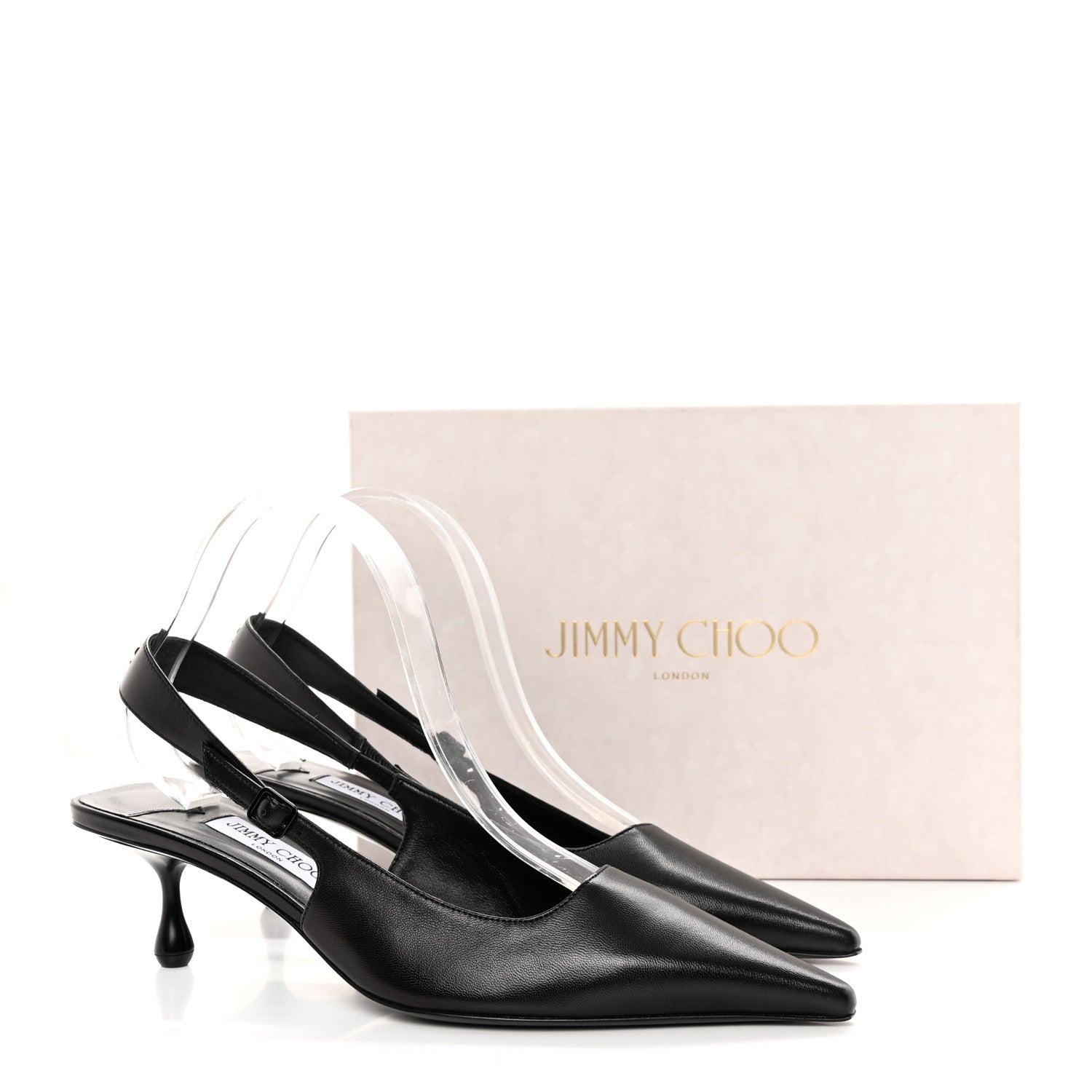 Jimmy Choo Nappa Amel 50 Slingback Pumps 41.5 Black 12 of 12