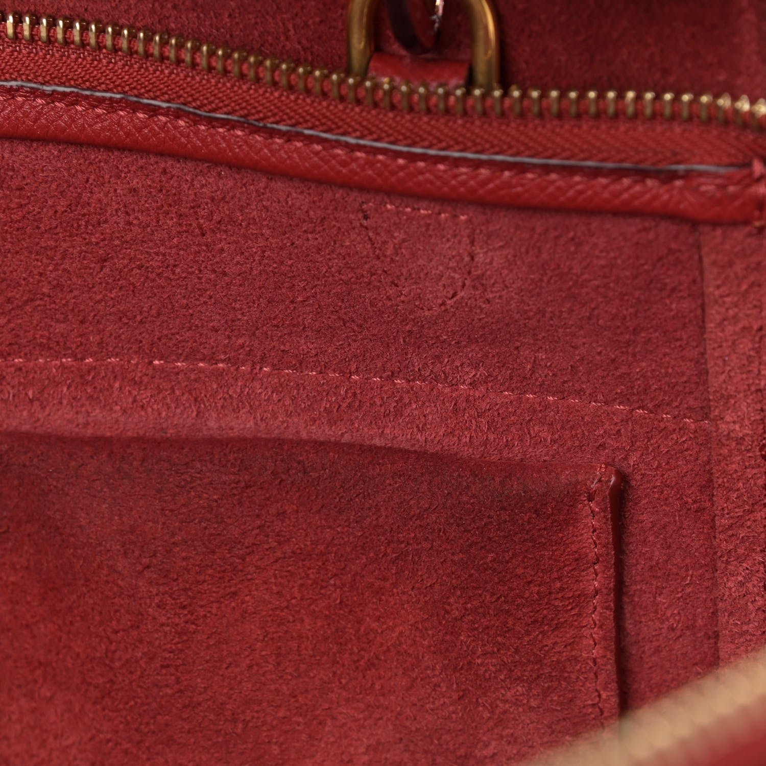 Celine Grained Calfskin Mini Belt Bag Coquelicot 13 of 19