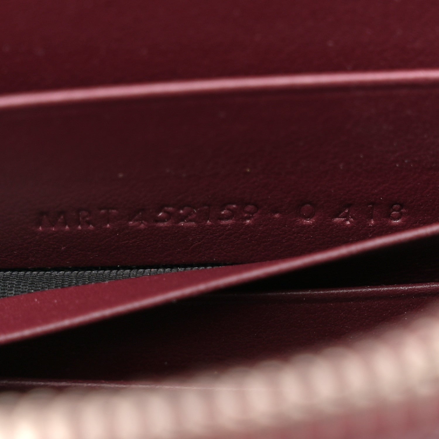Saint Laurent Calfskin Crocodile Embossed Kate Monogram Tassel Chain Wallet Rouge Legion 7 of 14