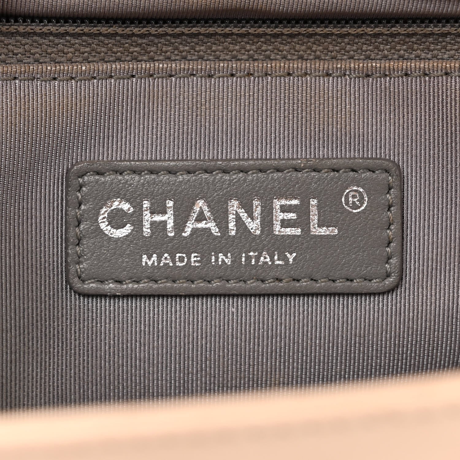 Chanel Calfskin Quilted Double Stitch New Medium Boy Flap Beige 6 of 14