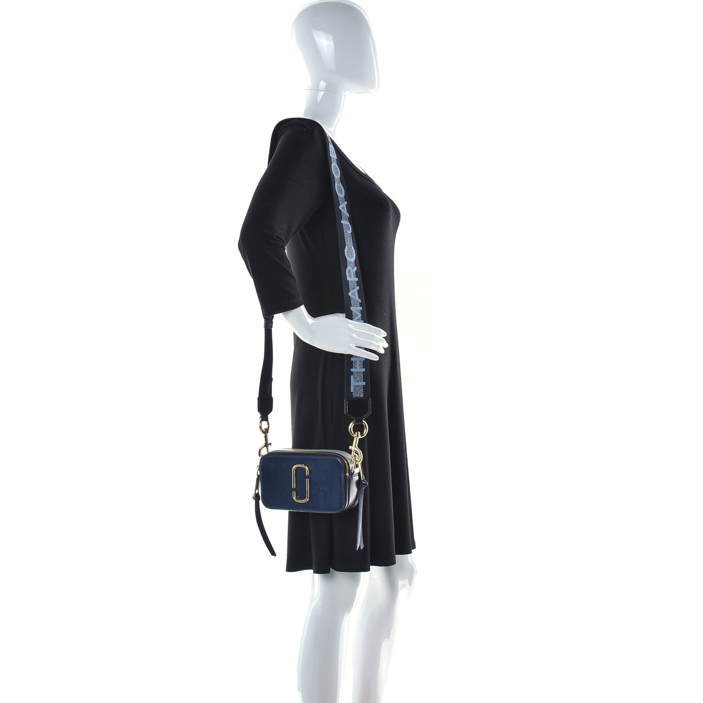 Saffiano Small Snapshot Camera Bag New Blue Sea Multicolor