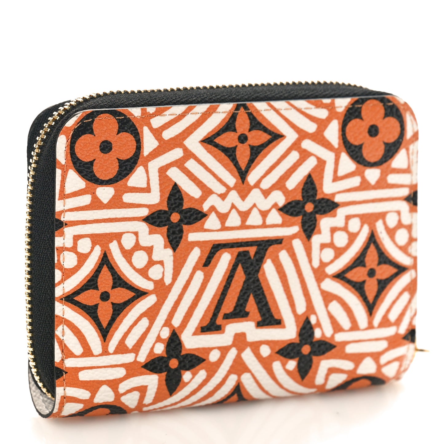 LOUIS VUITTON Monogram Giant Crafty Zippy Coin Purse Creme Caramel