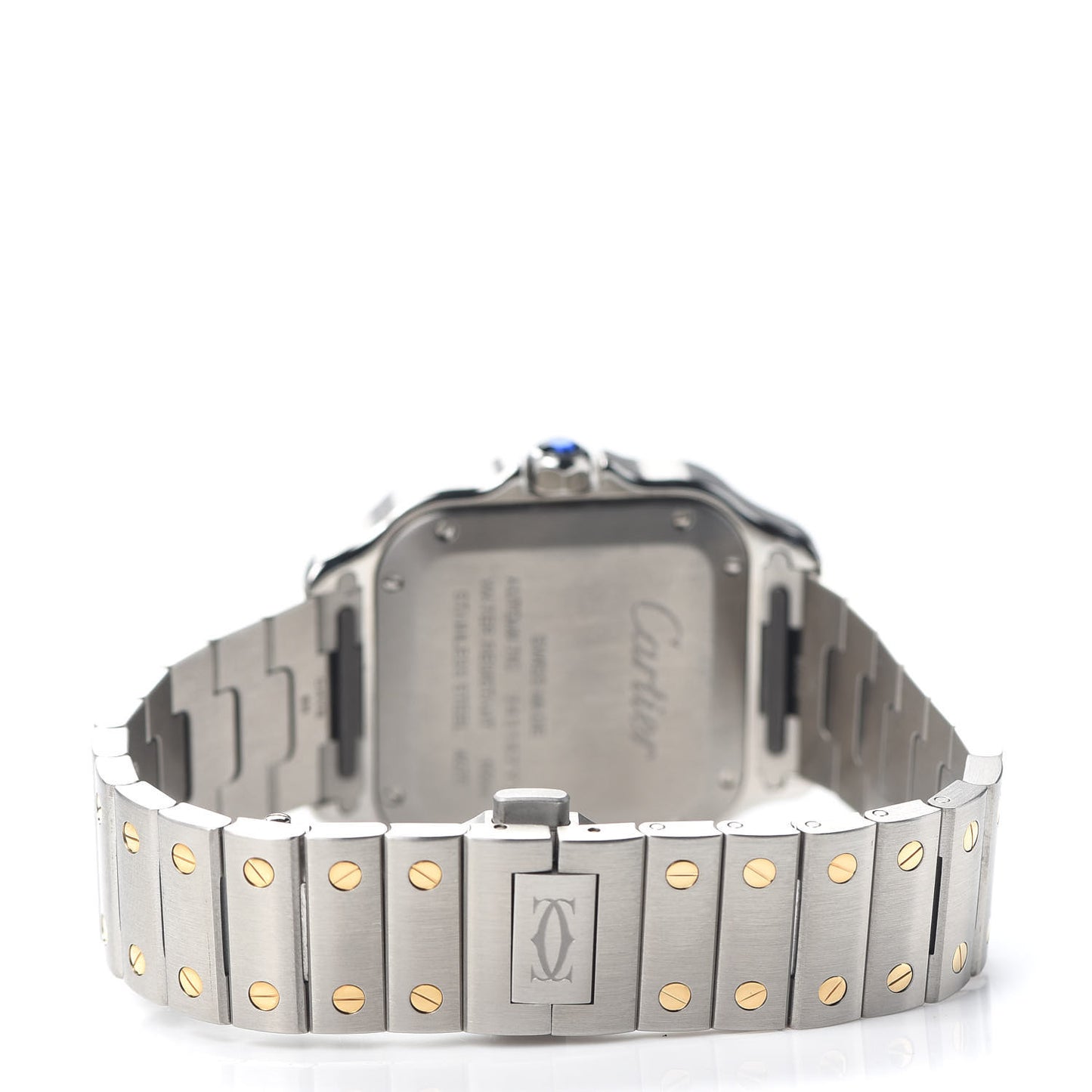 Stainless Steel 18K Yellow Gold 35mm Santos de Cartier Automatic Watch